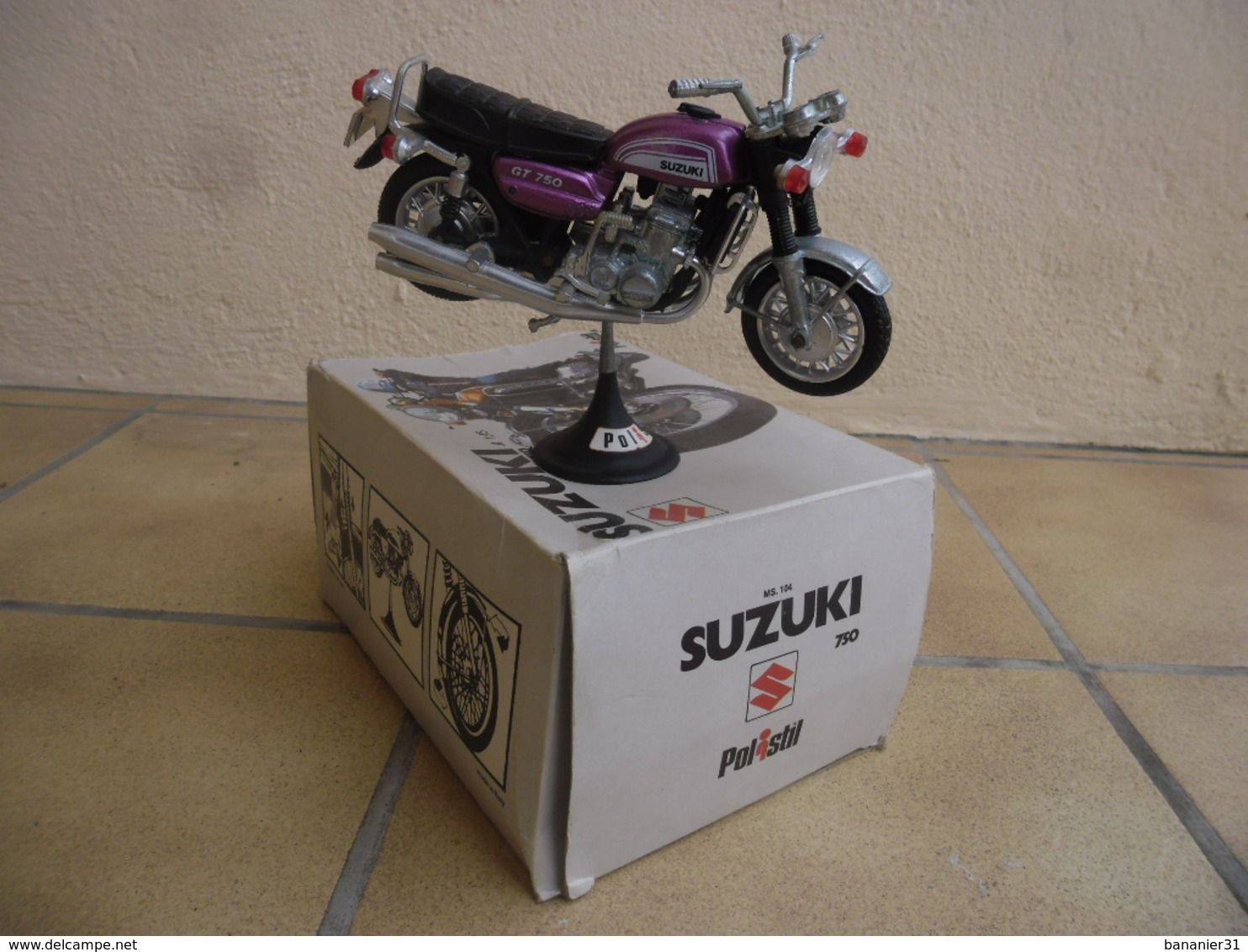 MOTO SUZUKI 750 GT Au 1/15 °de POLISTIL MS 104 En Boite/boxed - Motorfietsen