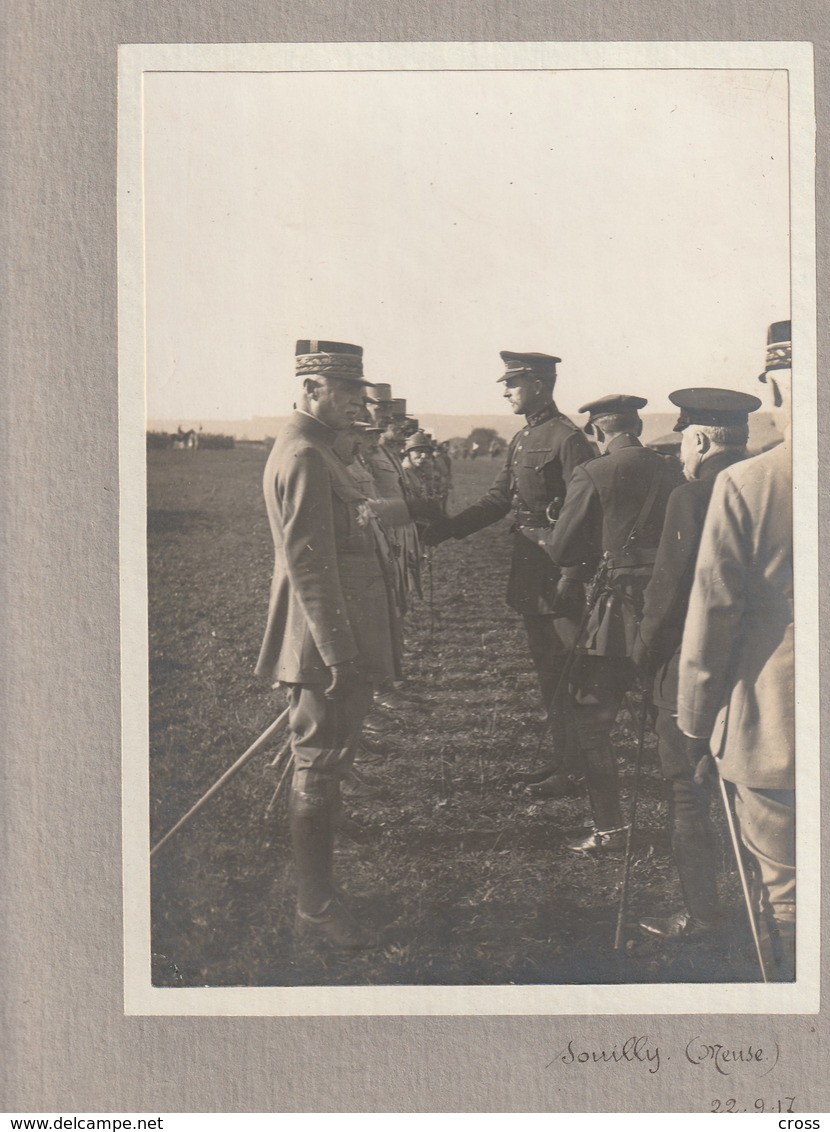 SOUILLY MEUSE PHOTO MILITAIRE AVIATION SEPTEMBRE 1917 - Guerre, Militaire