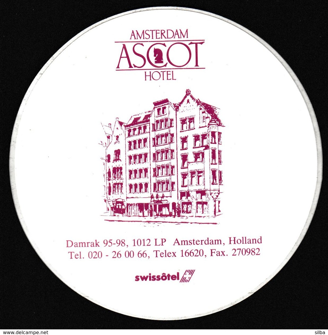 Netherlands / Amsterdam Ascot Hotel / Sticker - Stickers