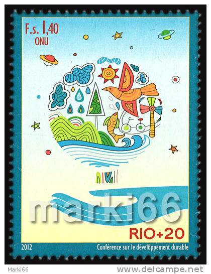 United Nations - Geneva - 2012 - Rio+20, Earth Summit - Mint Stamp - Neufs