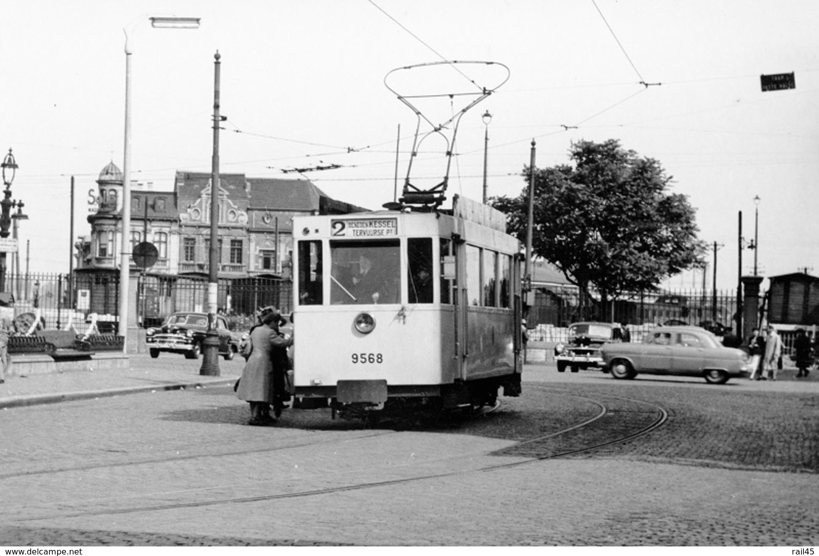 Leuven (Station). SNCV Groupe De Louvain. Cliché Jacques Bazin. 20-06-1952 - Trains