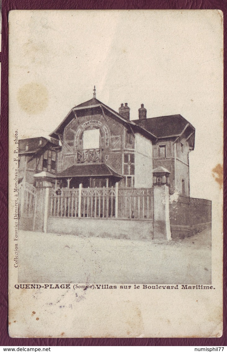 CPA - 80 - QUEND-PLAGE (Somme). Villas Sur Le Boulevard Maritime - Quend