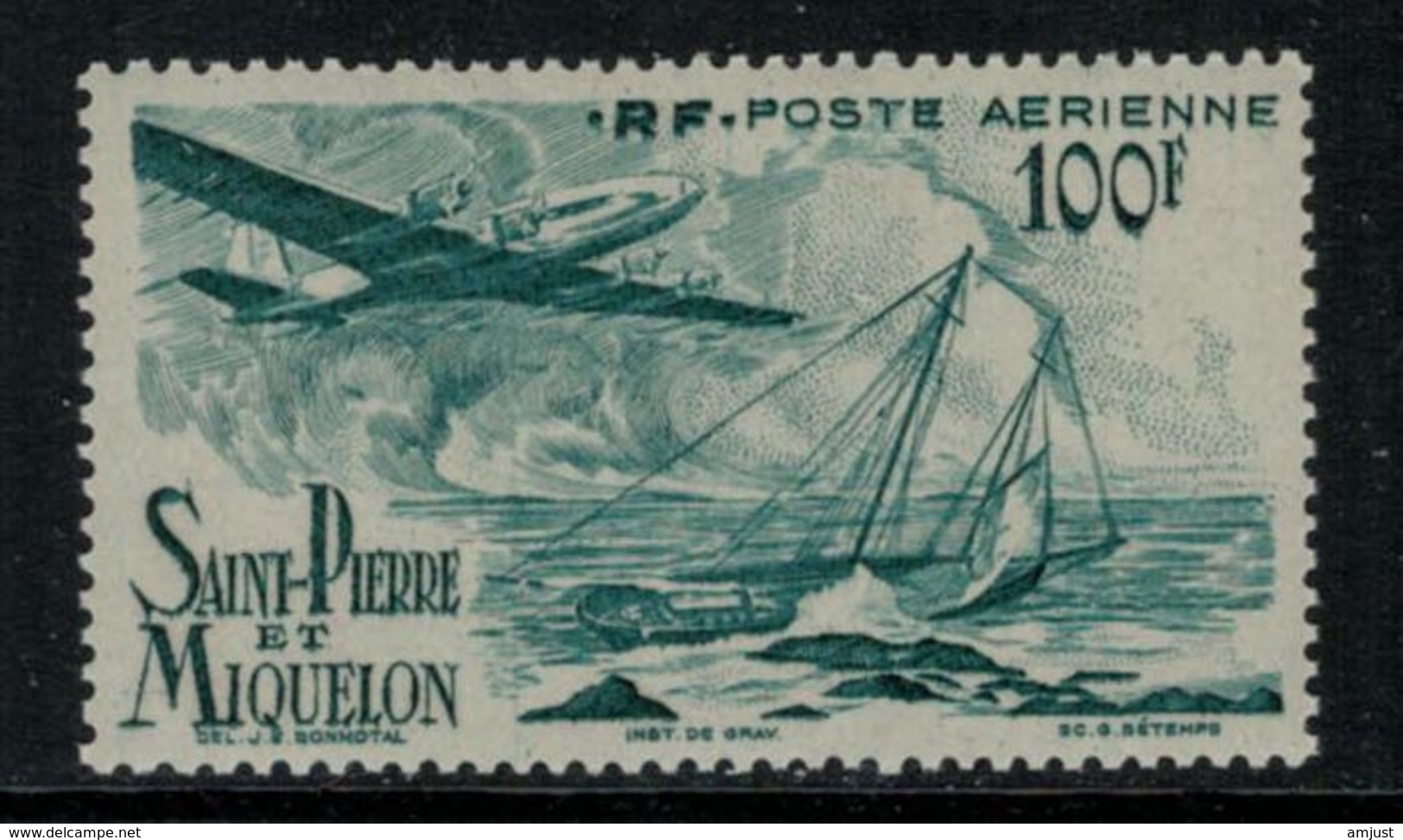 St.Pierre Et Miquelon // 1947 //  Poste Aérienne No.19 Y&T  Timbres Neufs ** MNH (sans Charnière) - Neufs