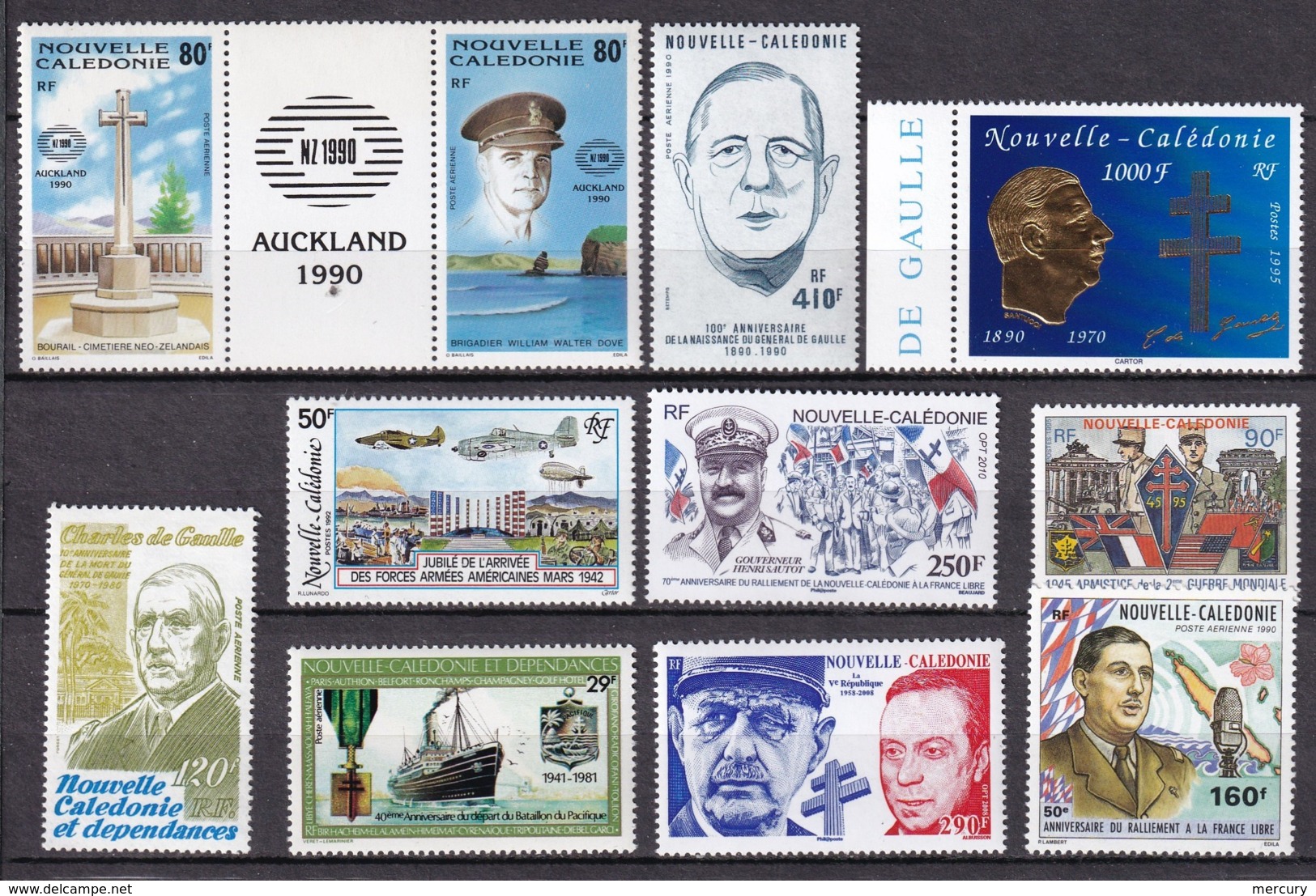 NCE - Lot De Timbres TB De Gaulle Et 2 ème Guerre Mondiale - Collezioni & Lotti