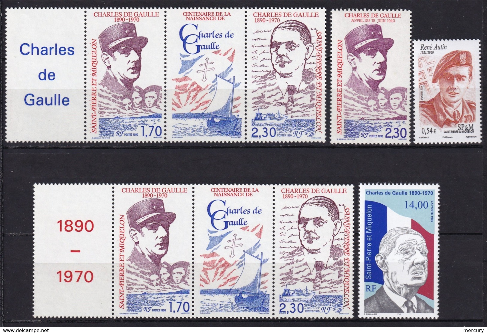 SPM - De Gaulle - Bon Lot De Neufs TB - Collections, Lots & Series