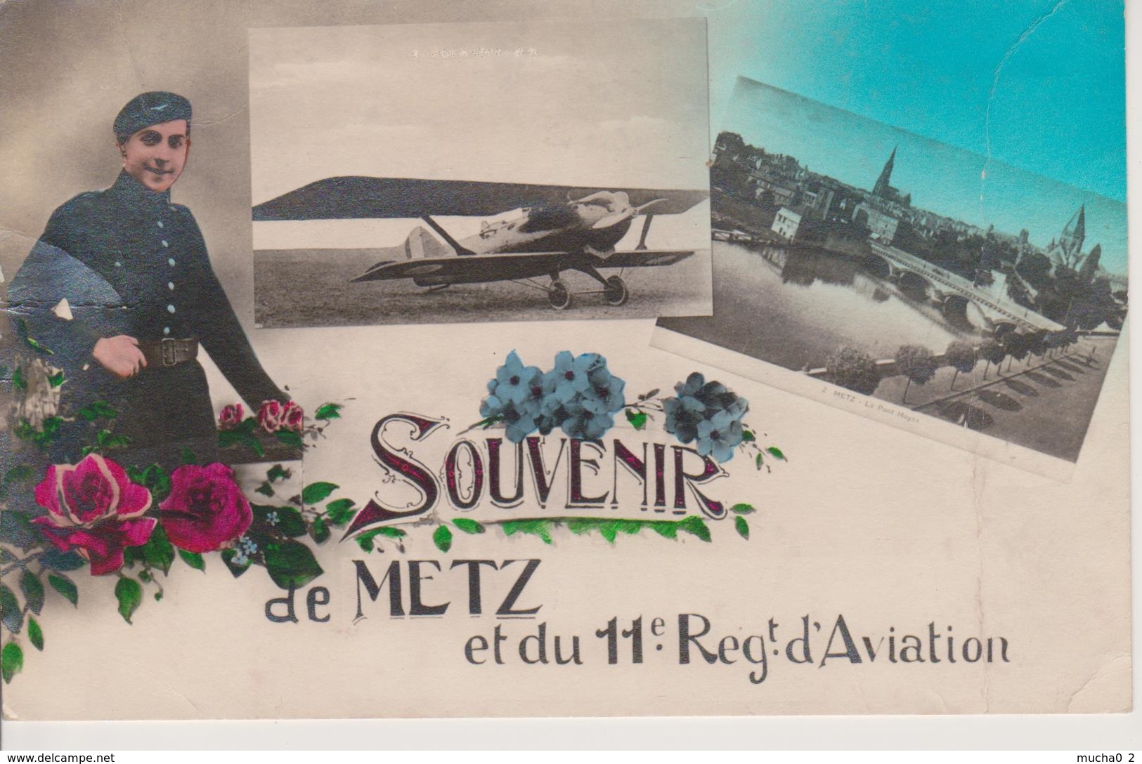 57 - METZ - FRESCATY - SOUVENIR DU 11° RGT. D'AVIATION - Metz