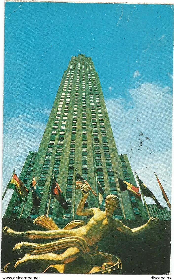 W2801 New York - RCA Building - The Highest Building In Rockfeller Center / Viaggiata 1960 - Manhattan