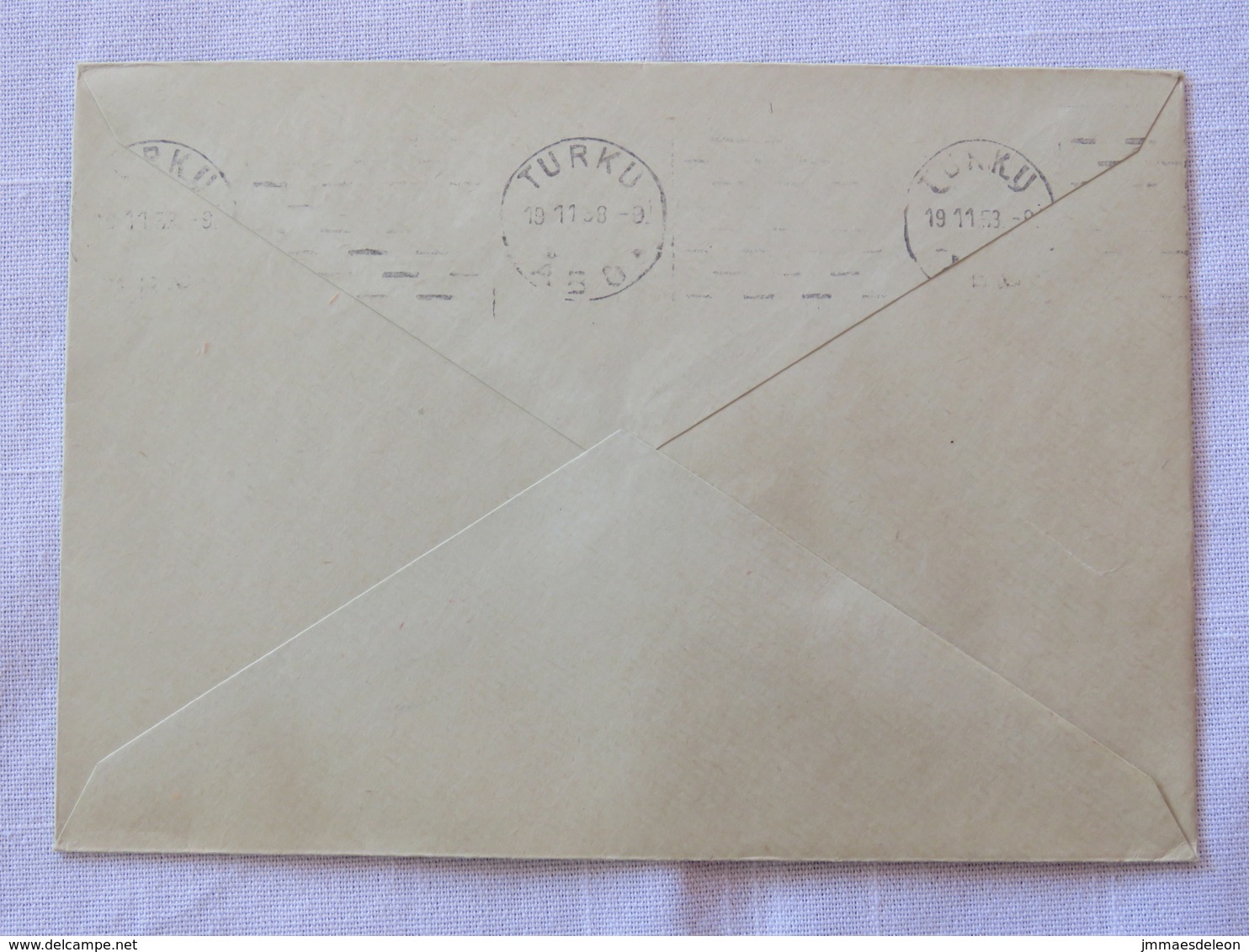 Finland 1958 Cover Jyvaskyla To Turku - Machine Franking - Covers & Documents