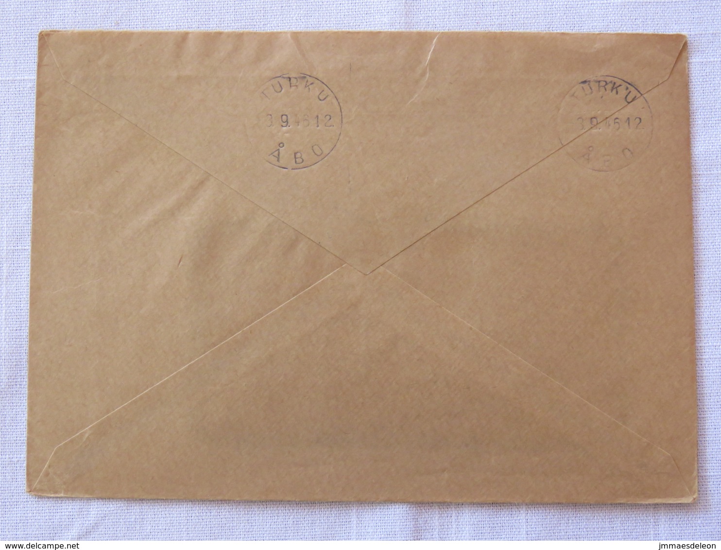 Finland 1946 Cover Helsinki To Turku - Machine Franking - Covers & Documents