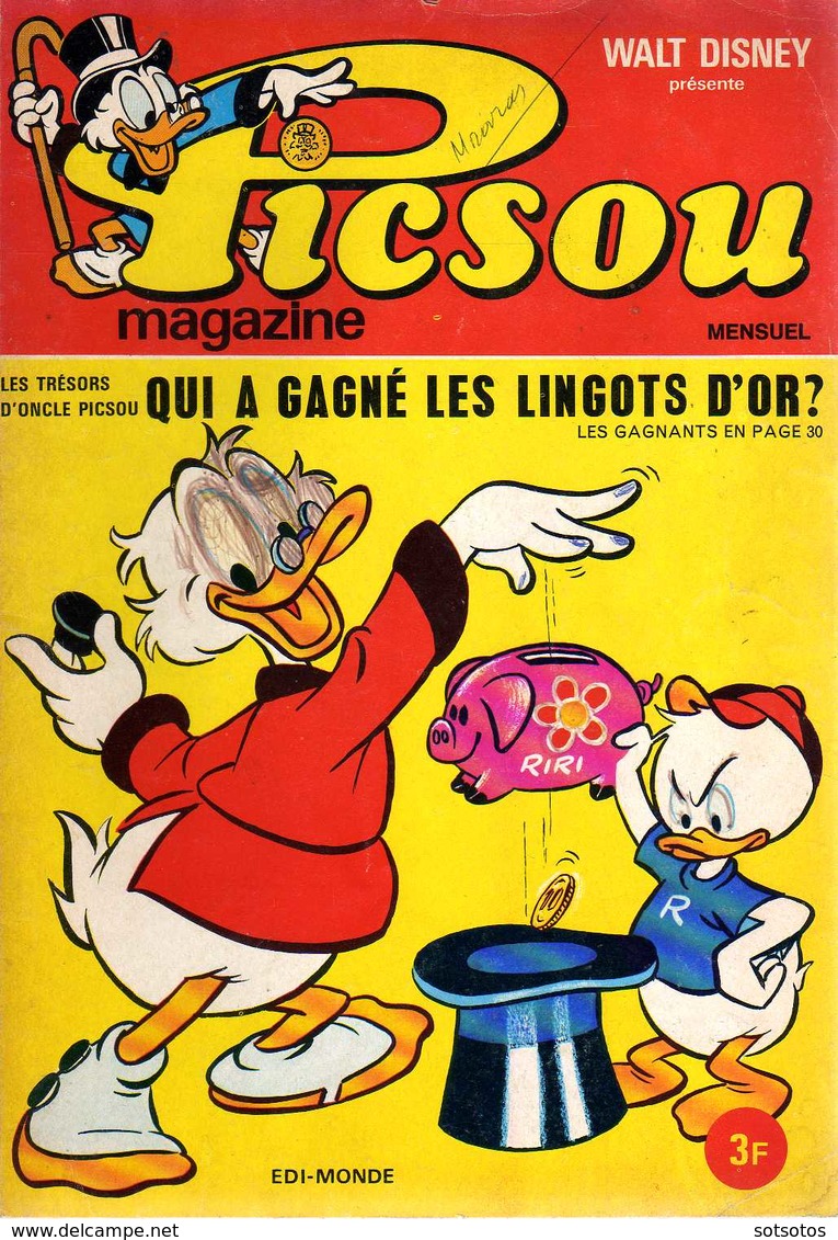 PICSOU Magazine #8 (1972) - Très Bon état - Disney