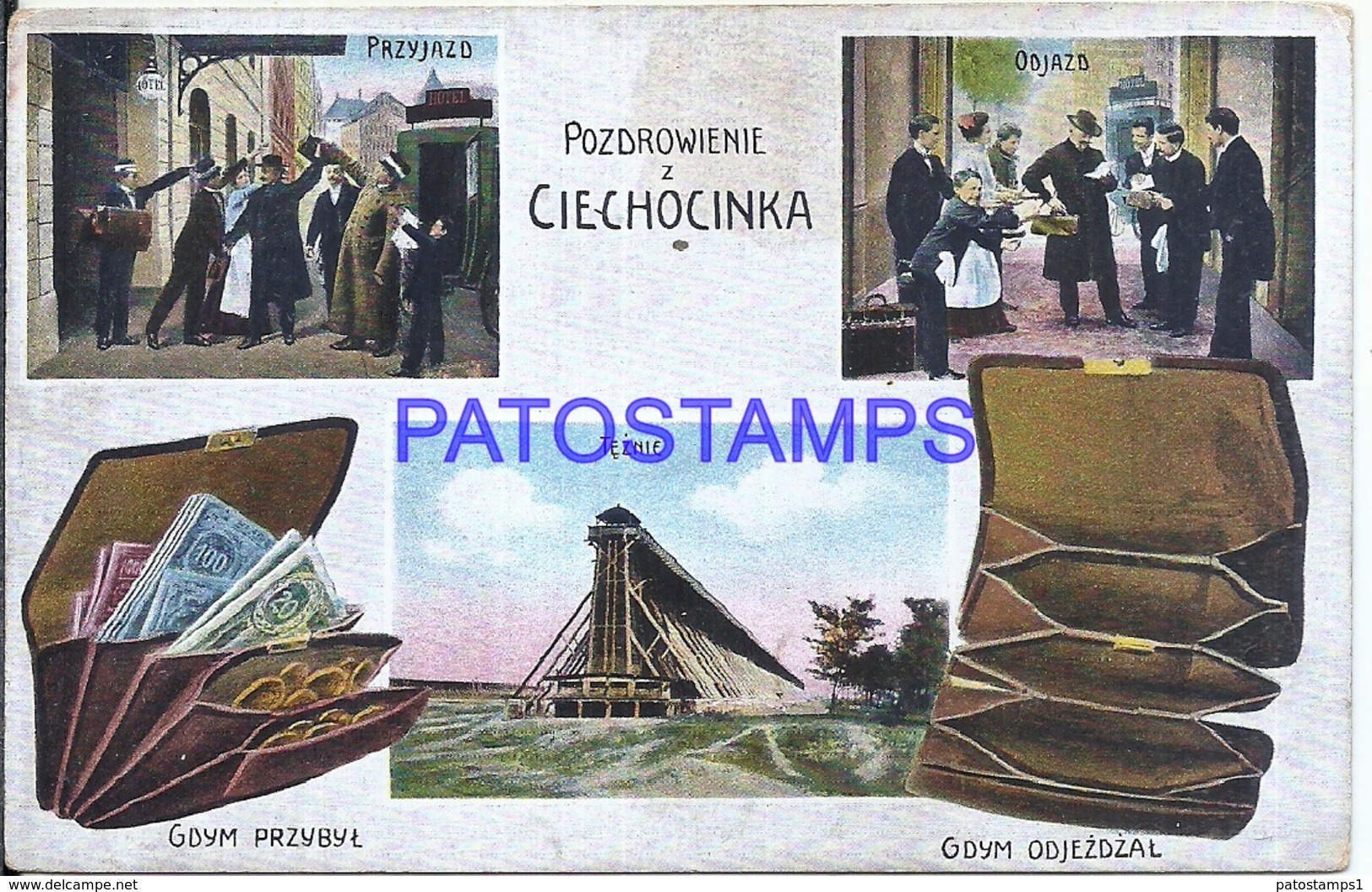 111741 POLAND CIECHOCINKA MULTI VIEW SPOTTED POSTAL POSTCARD - Pologne