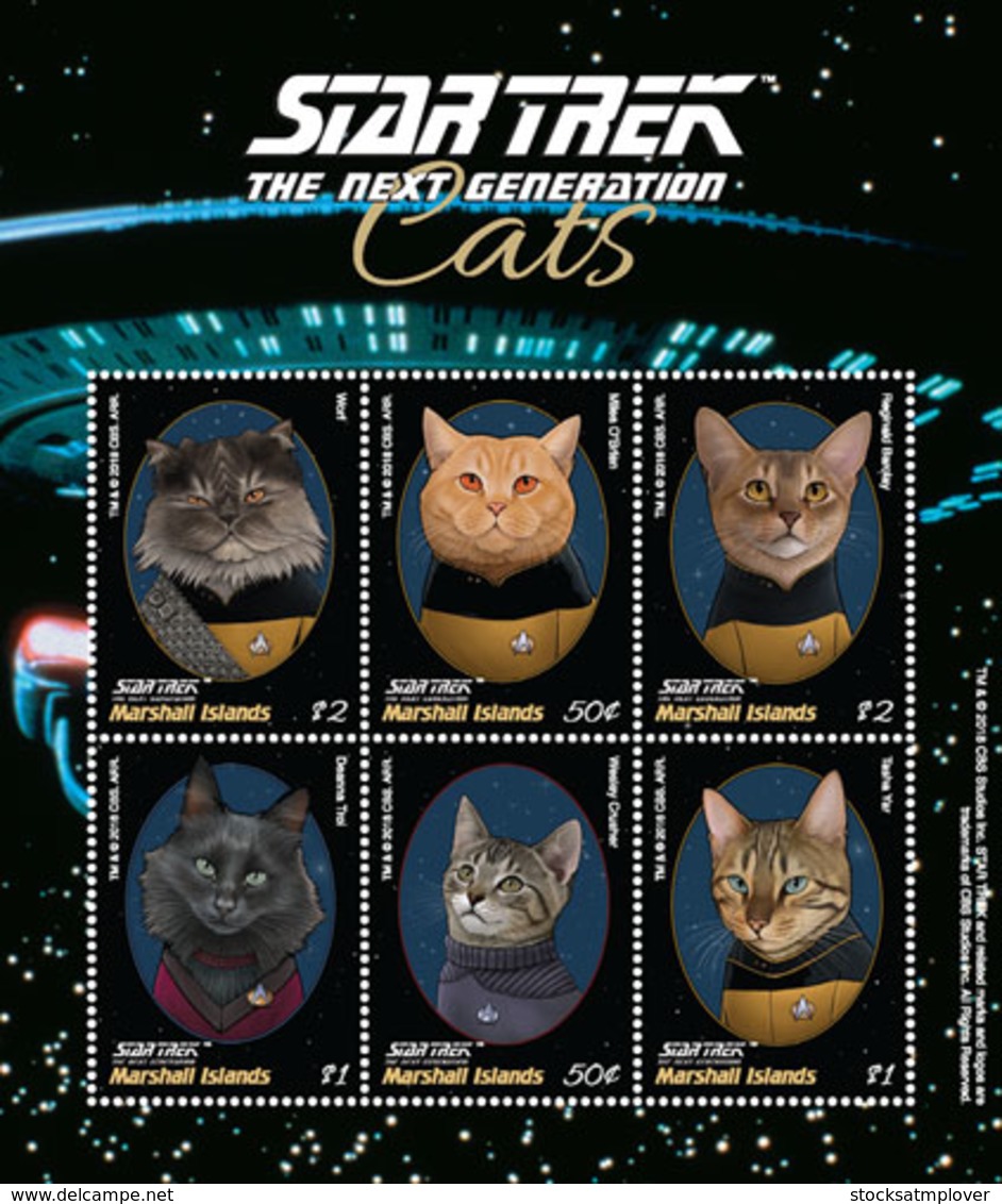 Marshall Islands   2018  Fauna  STAR TREK CATS   I201901 - Marshall Islands