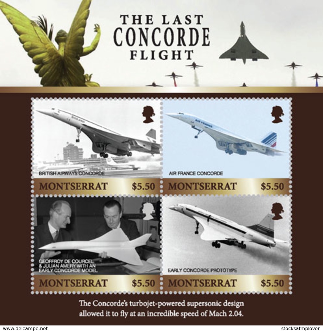 Montserrat    2018     Concorde Airplane   I201901 - Montserrat