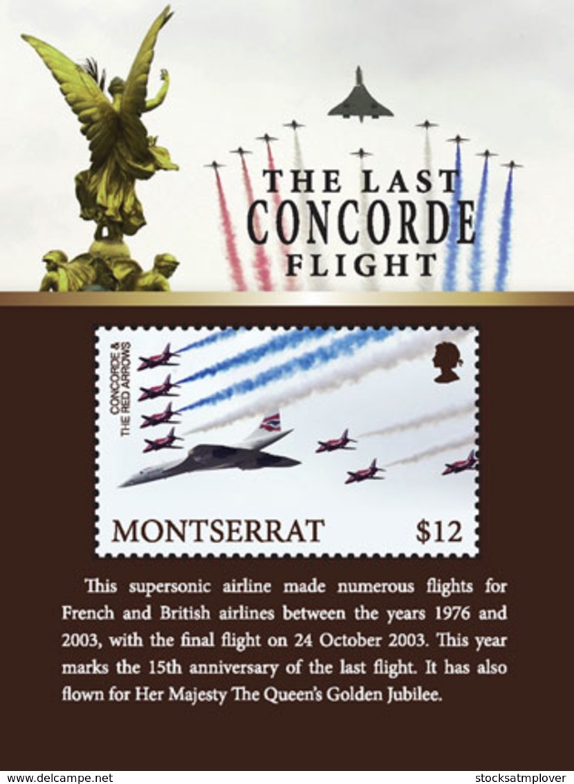 Montserrat    2018     Concorde Airplane   I201901 - Montserrat