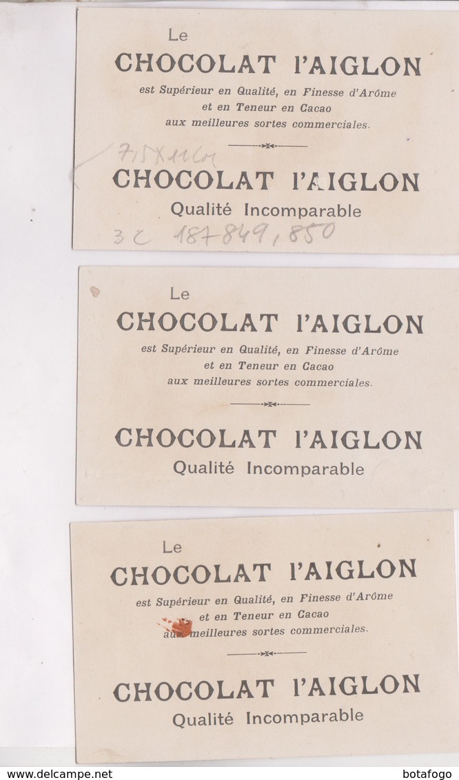 3 CHROMOS CHOCOLAT  L AIGLON - Aiglon