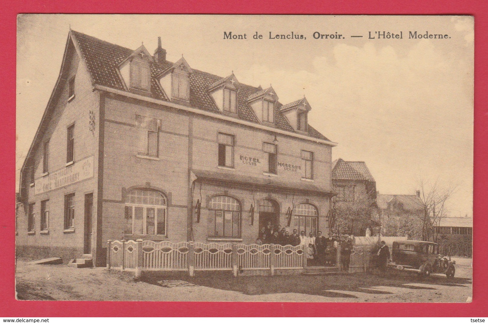 Orroir- Mont De L'Enclus - L'Hôtel Moderne ... Oldtimer ( Voir Verso ) - Mont-de-l'Enclus