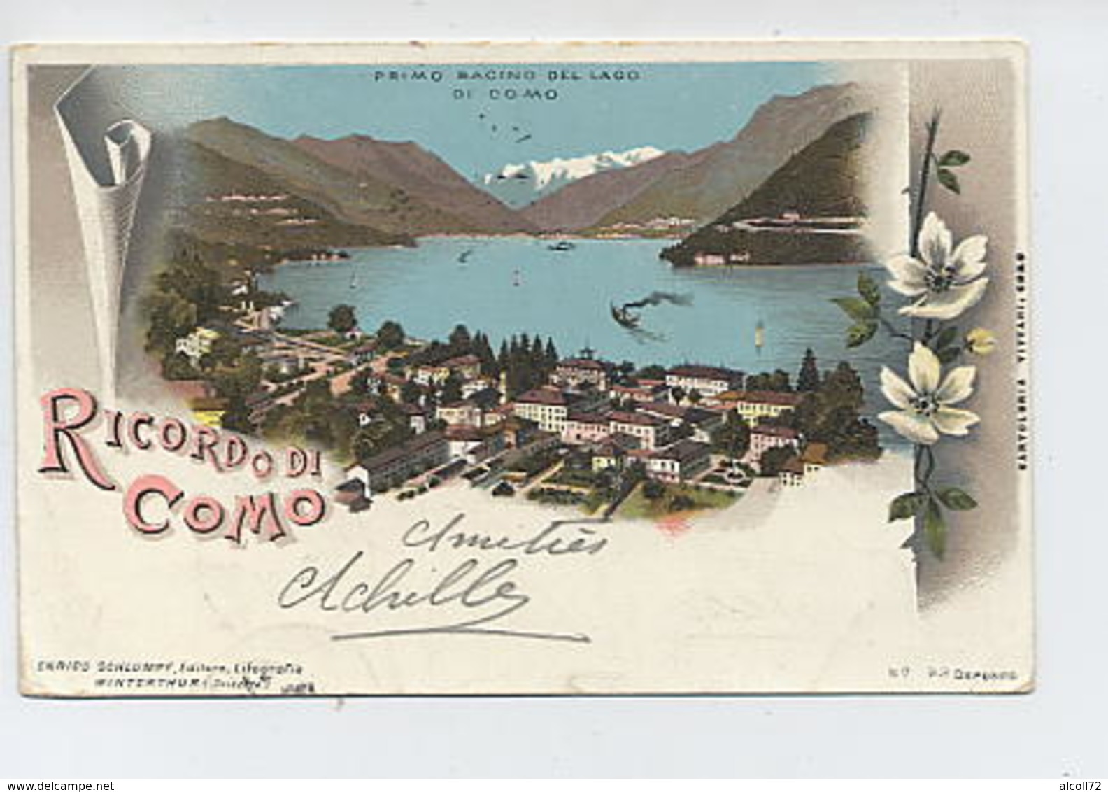 Primo Bacino Del Lago Di Como-Ricordo Di Como. - Como