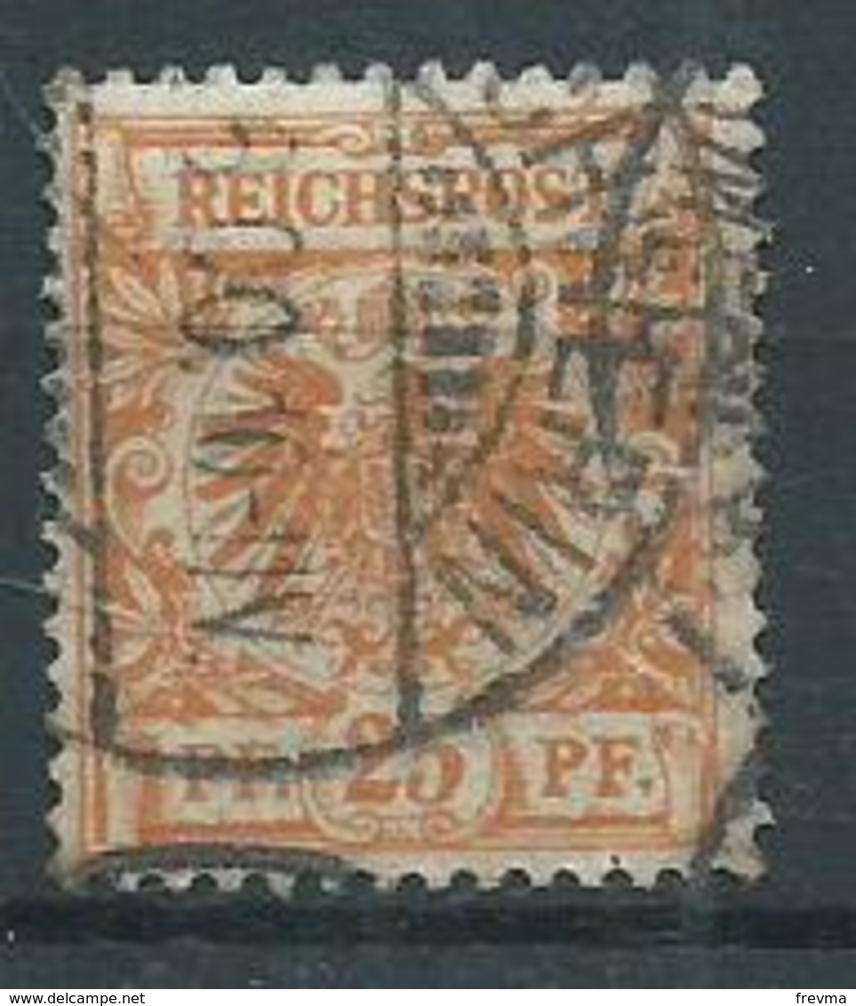 Timbre Allemand 1900 Reichpost 25 Orange - Usados