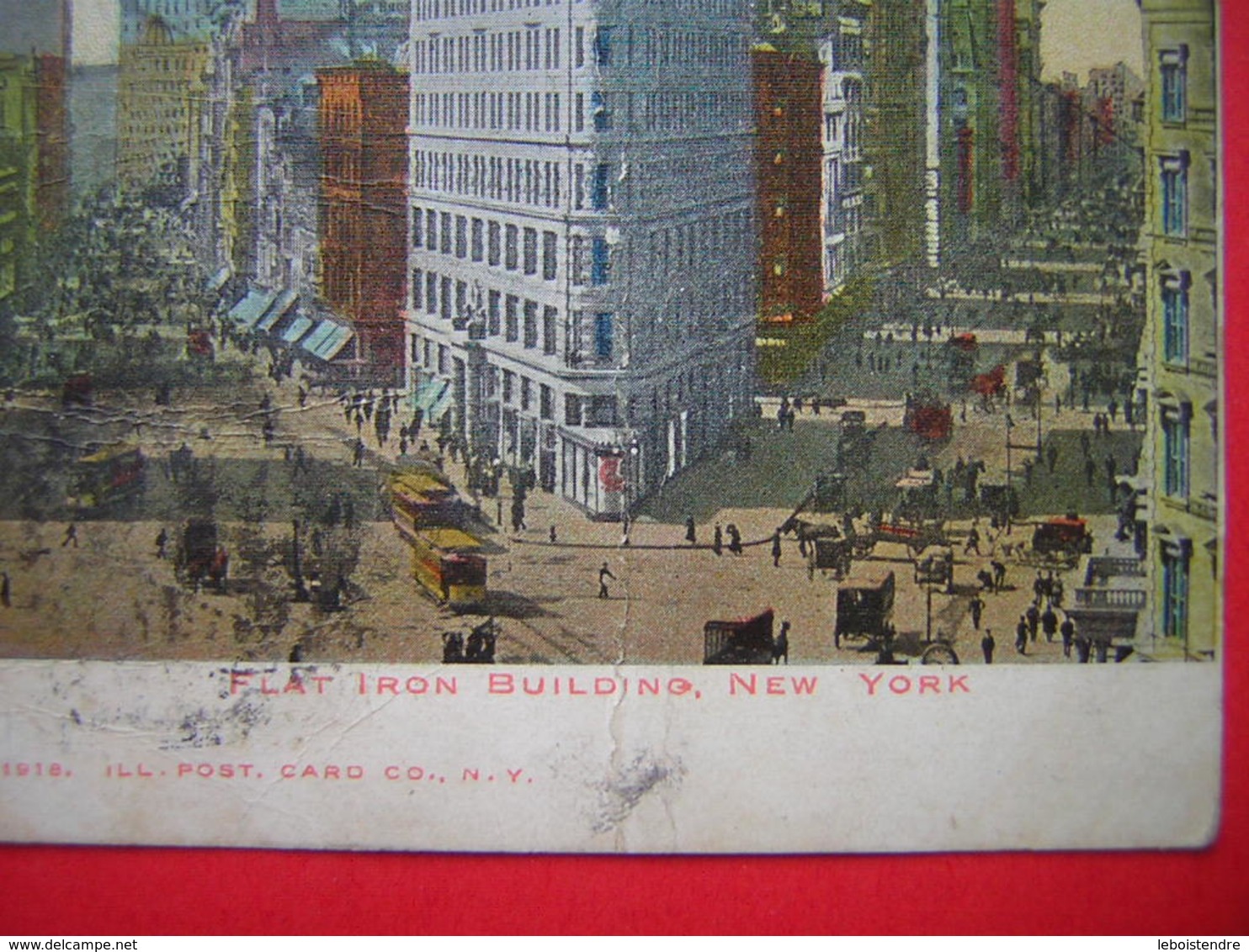 CPA  AMERIQUE ETATS UNIS  FLAT IRON BUILDING NEW YORK   VOYAGEE 1905 TIMBRE ABIMEE - Broadway