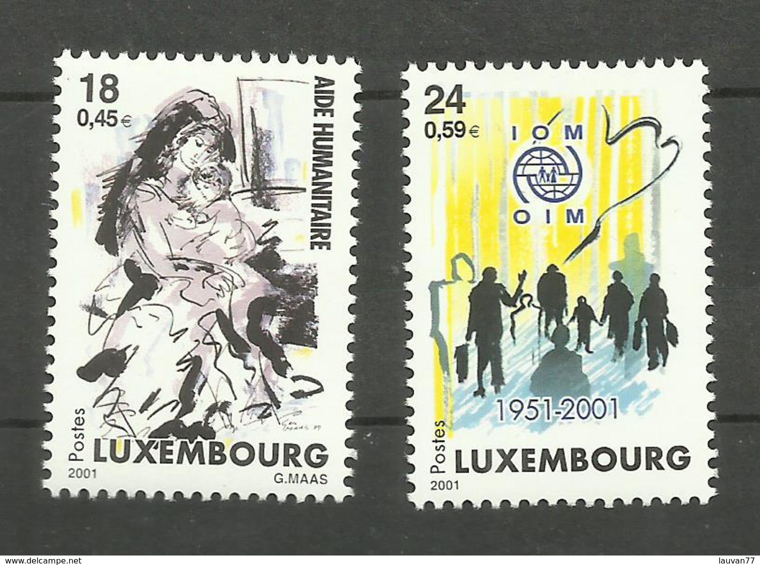 Luxembourg N°1485, 1486 Neufs** Cote 3.35 Euros - Neufs