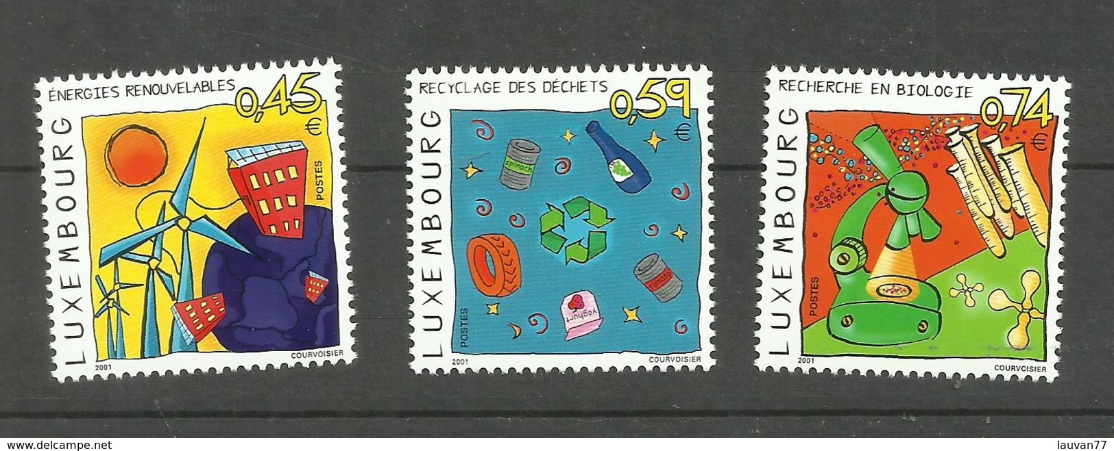 Luxembourg N°1489 à 1491 Neufs** Cote 5.25 Euros - Unused Stamps