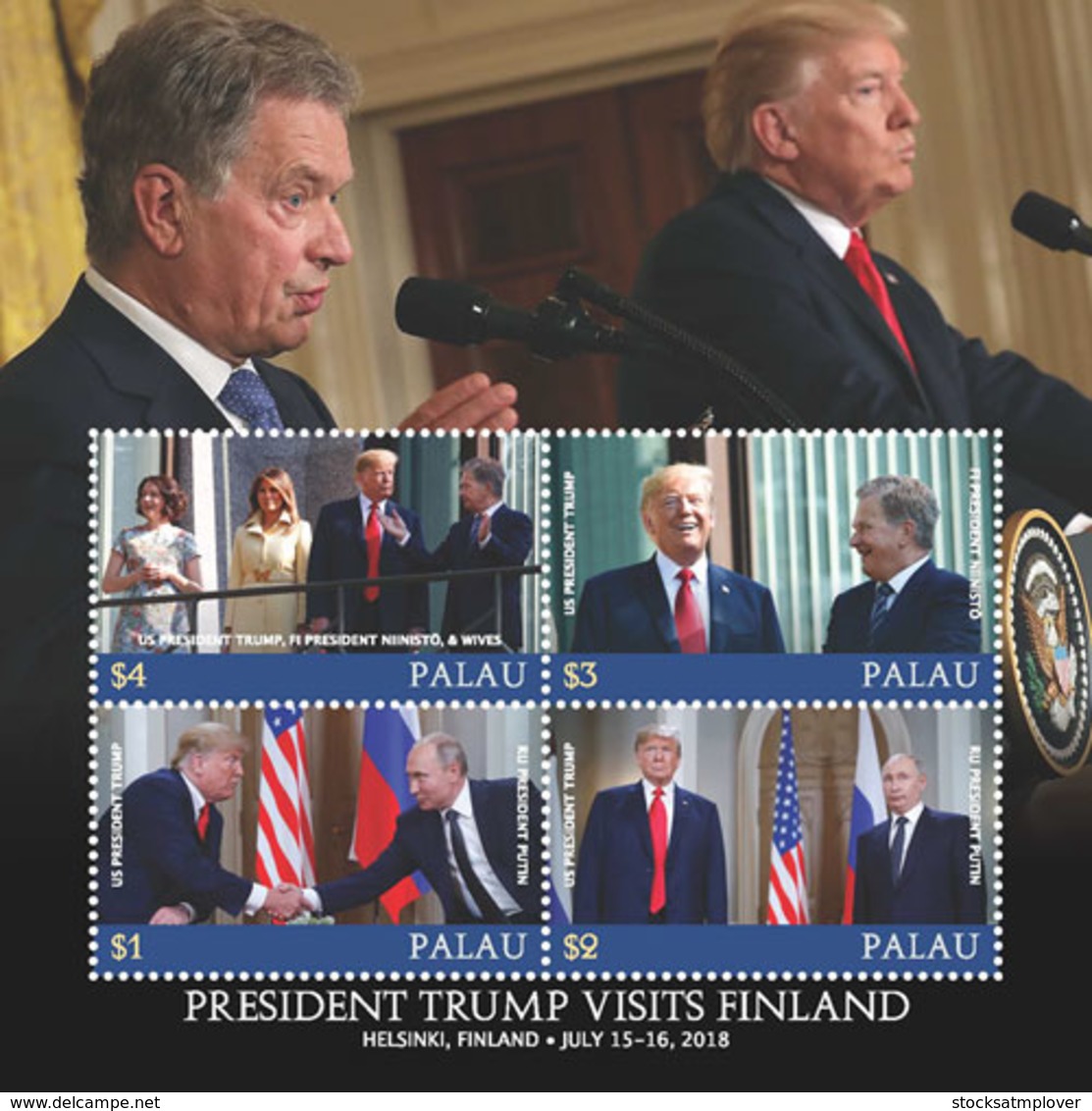 Palau   2018   PRESIDENT TRUMP VISITS FINLAND   I201901 - Palau