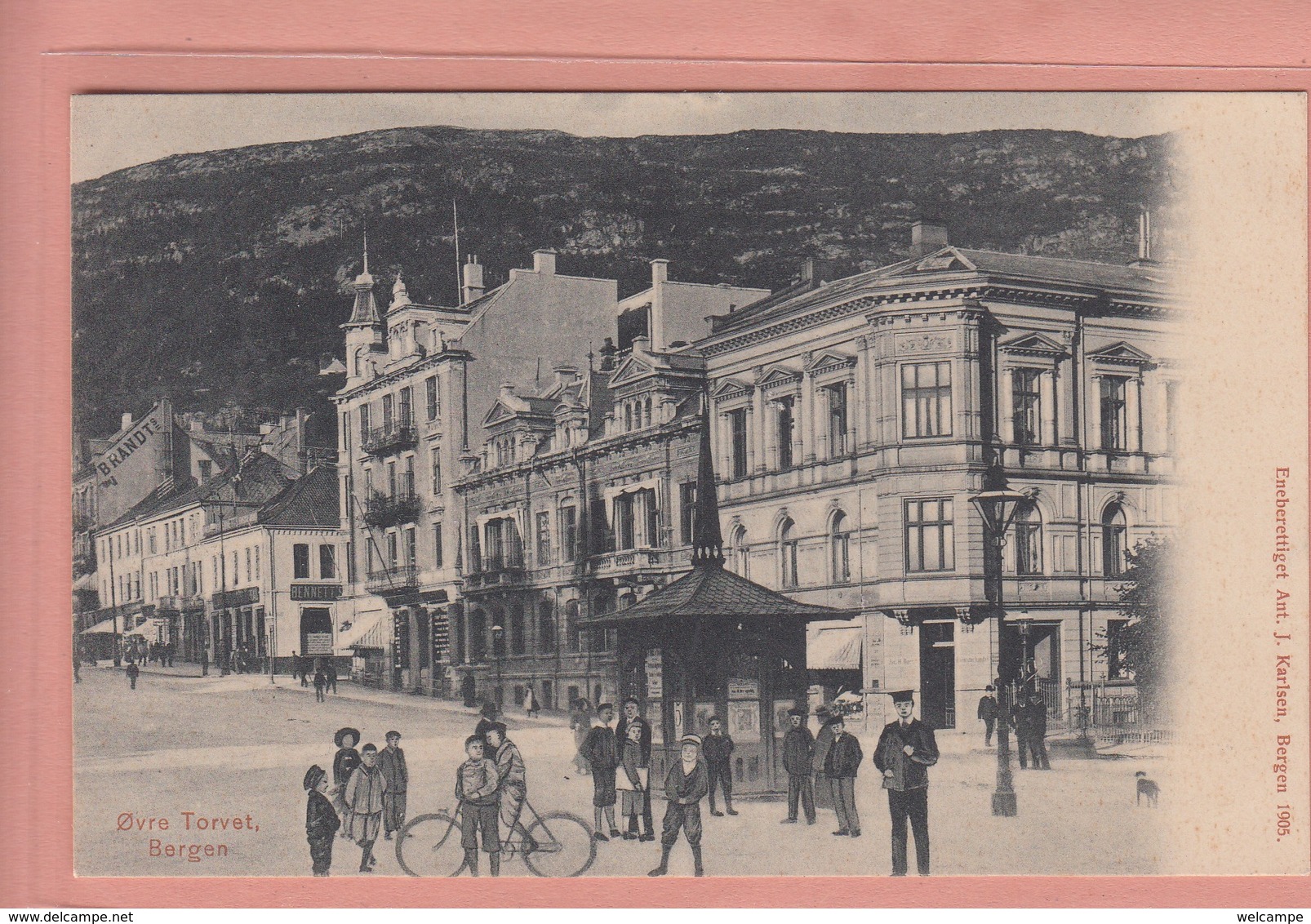 OLD POSTCARD   -  NORWAY - NORGE - BERGEN - ANIMATED - Norvège