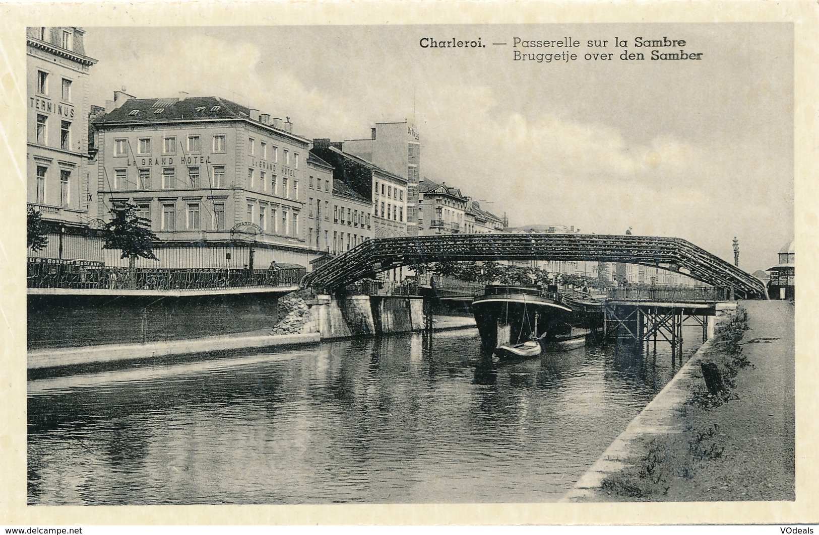 CP - Belgique -  Charleroi - Passerelle Sur La Sambre - Repro ? - Charleroi