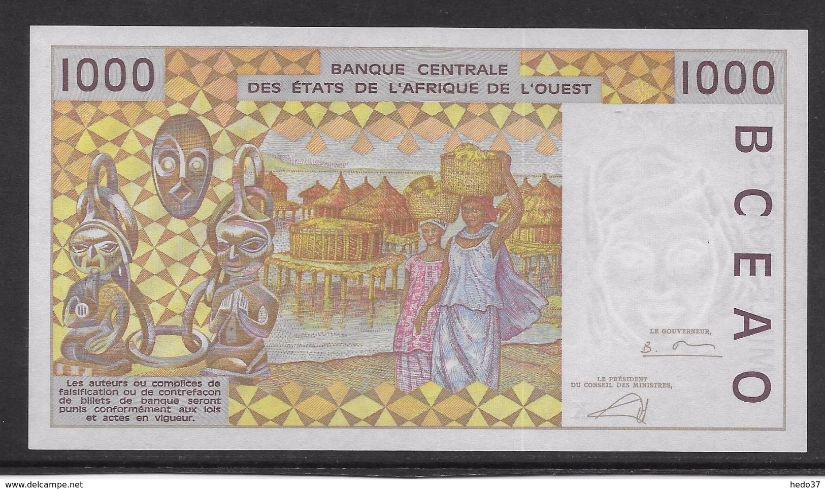 Sénégal - 1000 Francs 2002 - Pick N°711Kl - Neuf - Sénégal