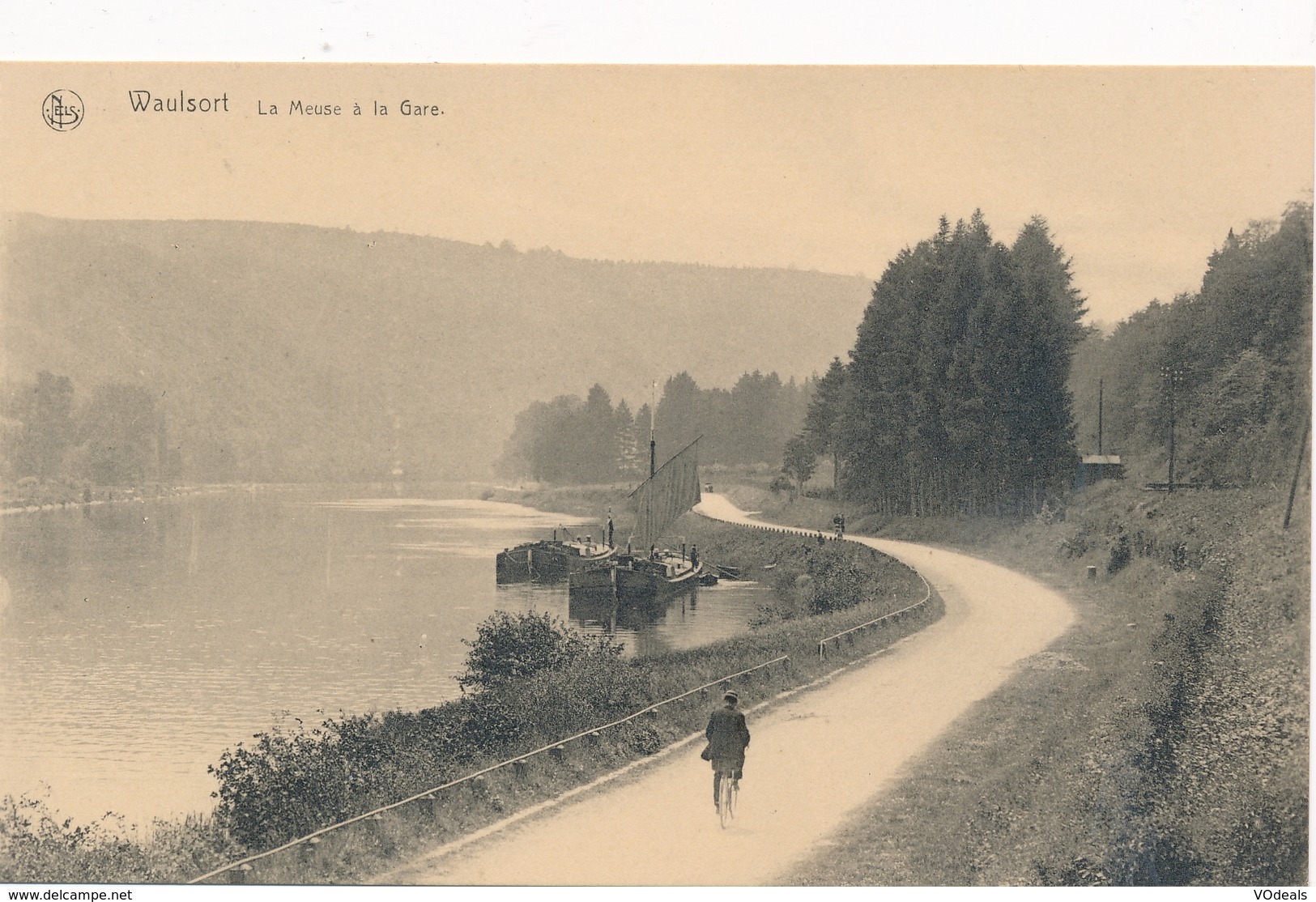 CPA - Belgique - Waulsort - La Meuse à La Gare - Hastière