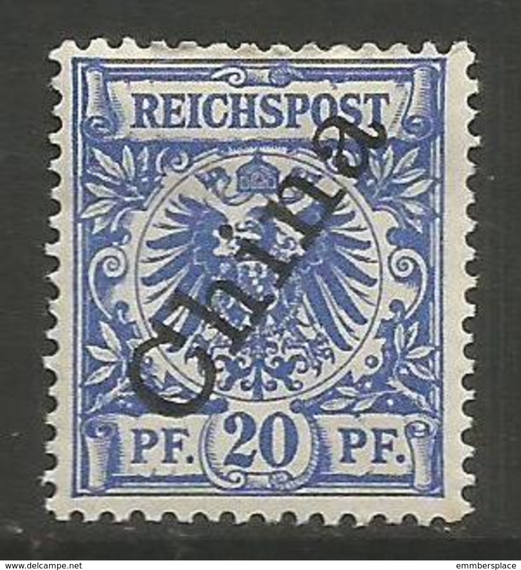 German Offices China - 1898 Crown/Eagle Overprint 20pf MH *  Sc 4a - China (offices)