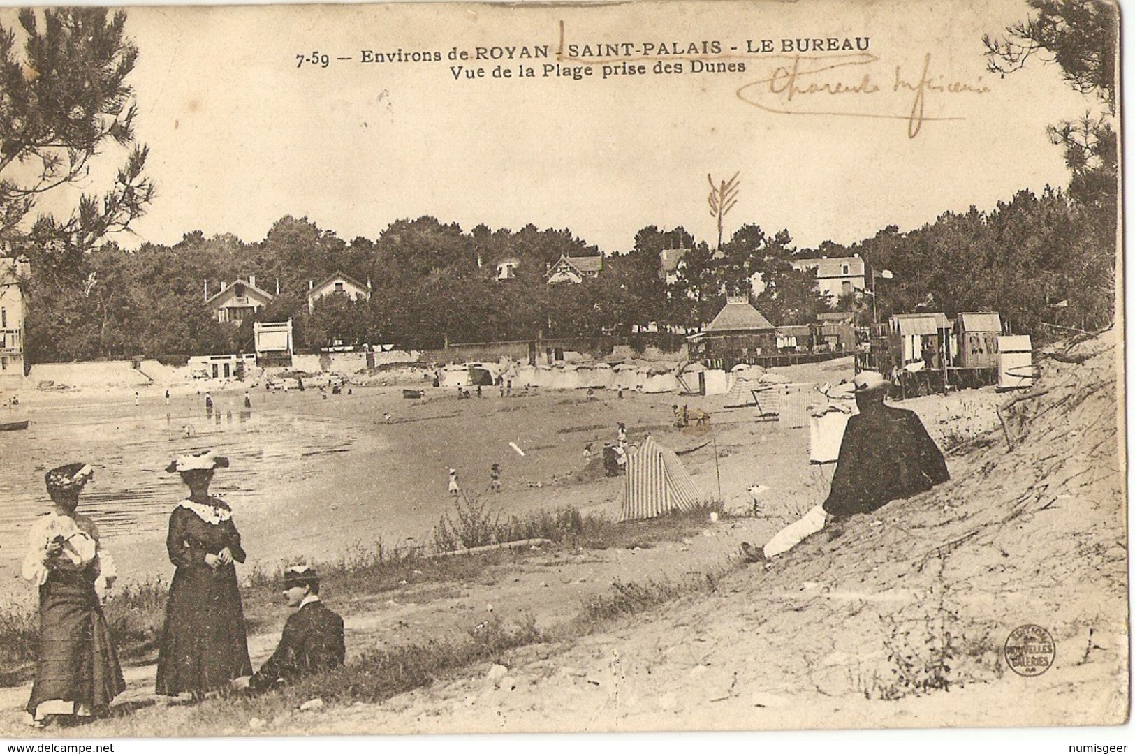 Environs De ROYAN-SAINT-PALAIS -- LE BUREAU  - Vue De La Plage Prise Des Dunes - Royan