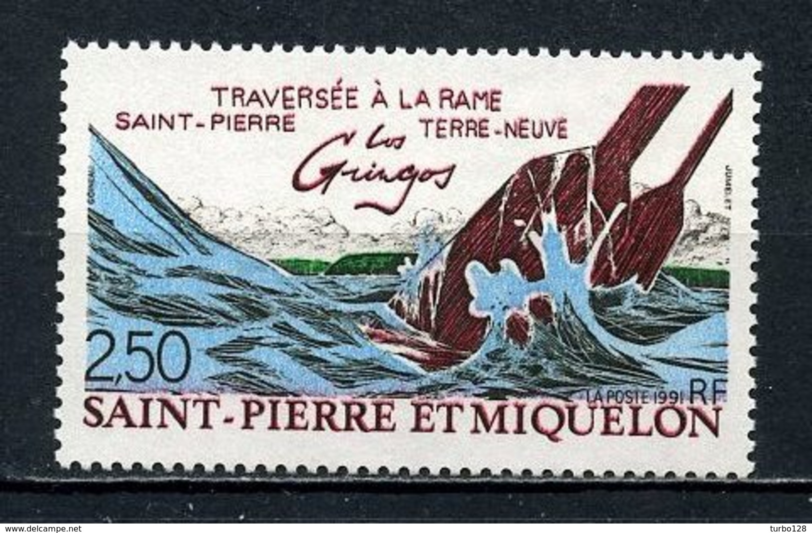 SPM MIQUELON 1991 N° 546 ** Neuf MNH Superbe C 1.25 € Bateaux Boats Ships Transports Rame Terre Neuve - Neufs