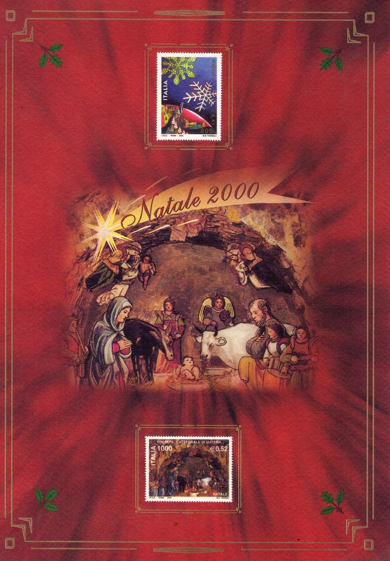 ITALIA  Folder   Natale  2000 . Vedere 2 Foto - Non Classificati