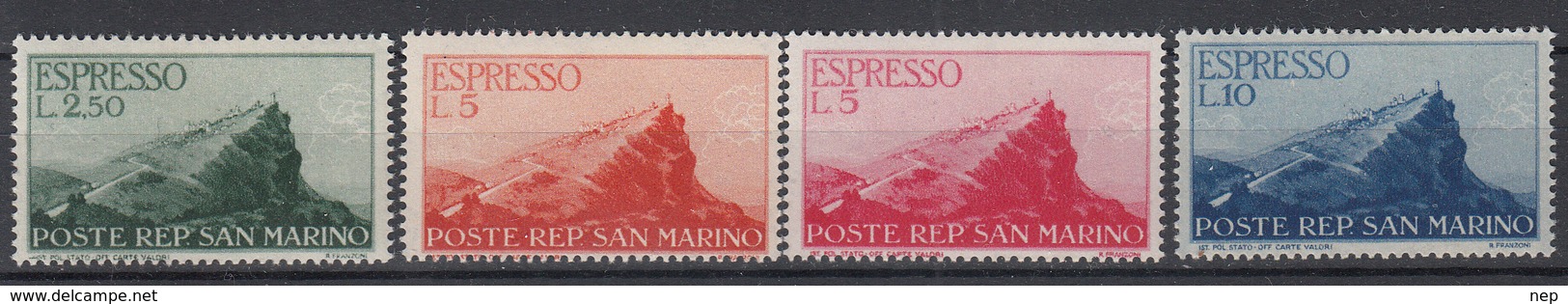 SAN MARINO - Michel - 1945 - Nr 335/38 - MH* - Nuevos