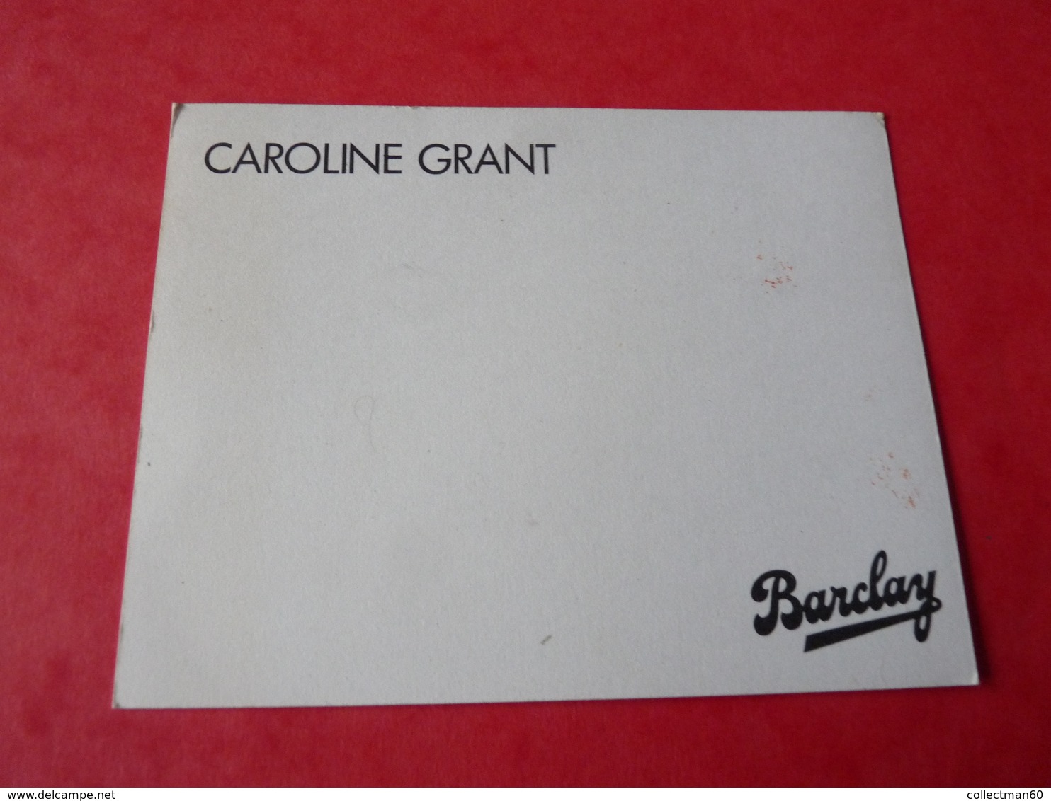 CARTE   PHOTO     Dédicacée      De Caroline  Grant - Chanteurs & Musiciens