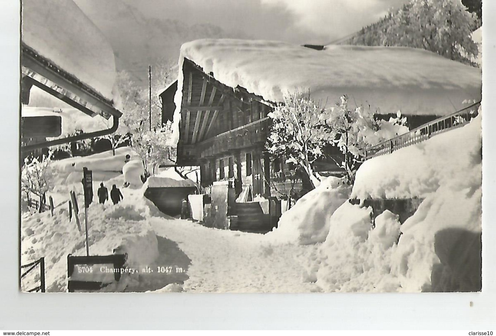 Suisse Champery Planachaux Le Village Animée - Champéry