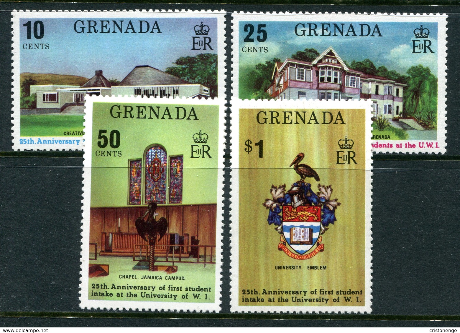 Grenada 1974 25th Anniversary Of University Of West Indies Set MNH (SG 608-611) - Grenada (1974-...)