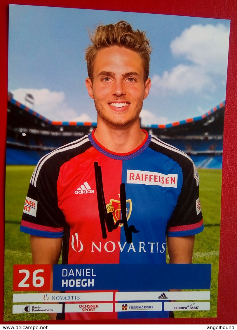 FC Basel Daniel Hoegh   Signed Card - Autographes