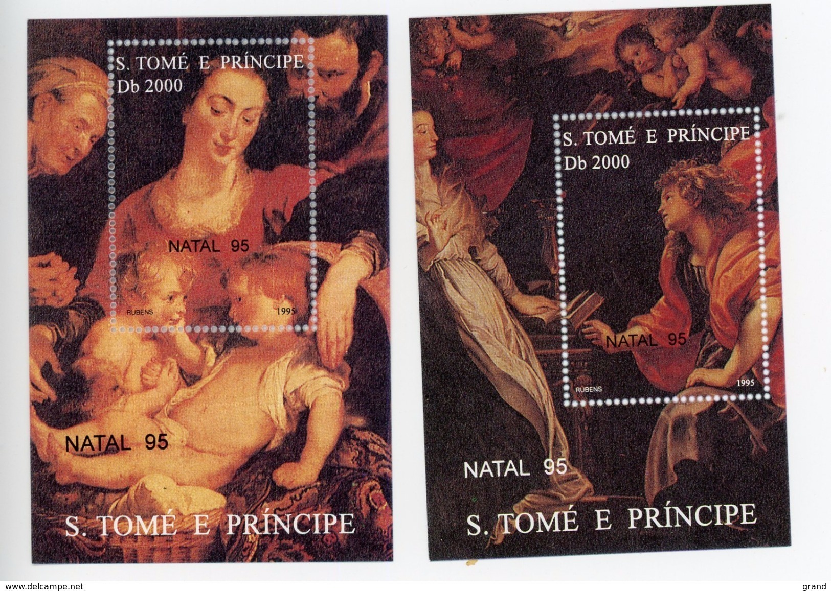 Sao Tome 1995-Rubens-Madonne-Natal MI B346+347***MNH- - São Tomé Und Príncipe