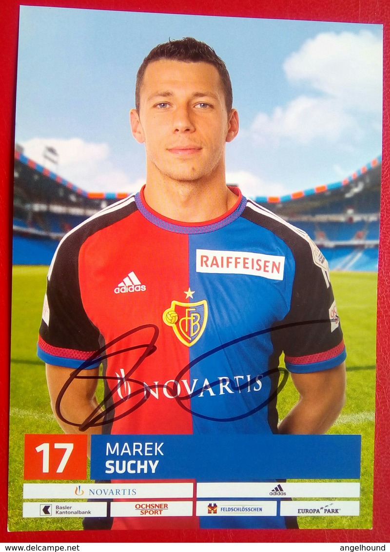 FC Basel  Marek Suchy   Signed Card - Autographes