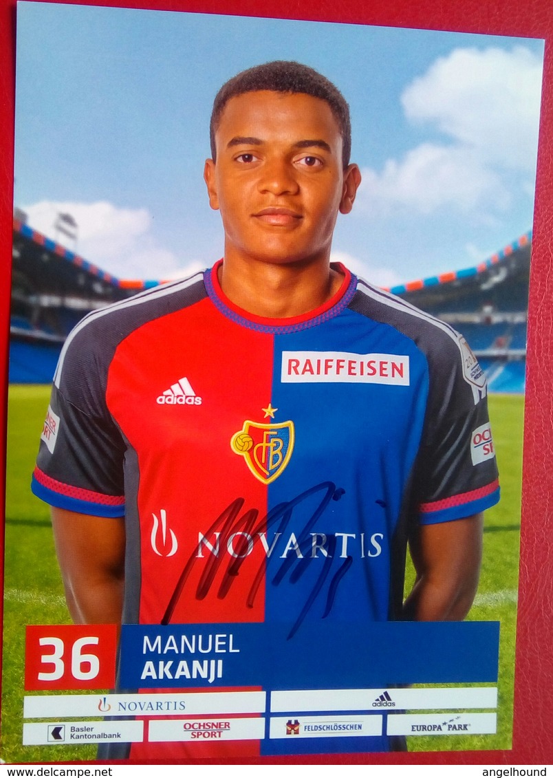 FC Basel  Manuel Akanji Signed Card - Authographs