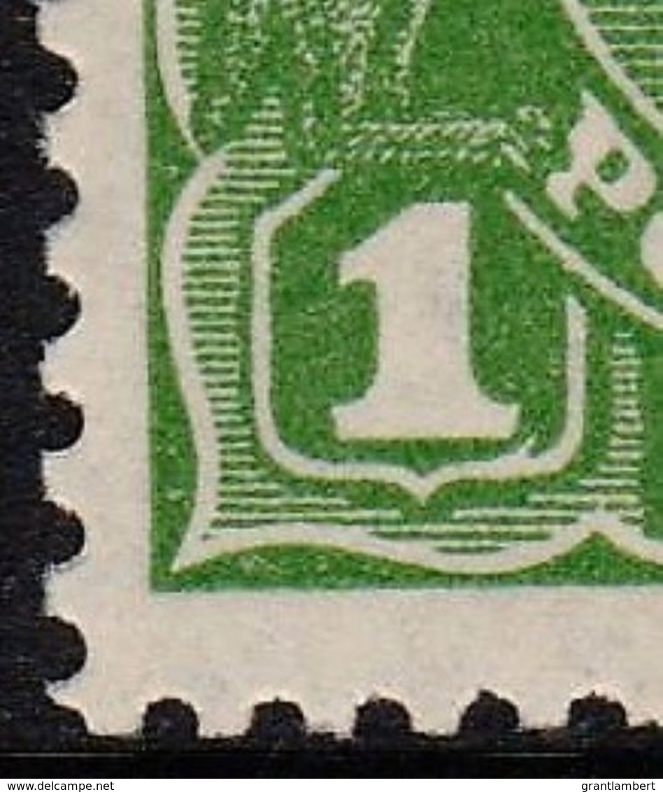 Australia 1926 King George V 1d Green SMW Perf 13.5 DieII/I Pair MNH - Neufs