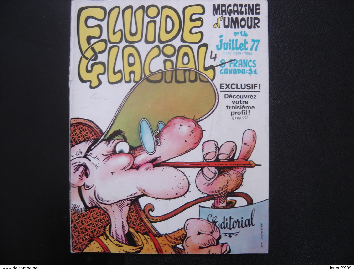 1977 Bande Dessinée FLUIDE GLACIAL N° 14 Dessins Humour - Fluide Glacial