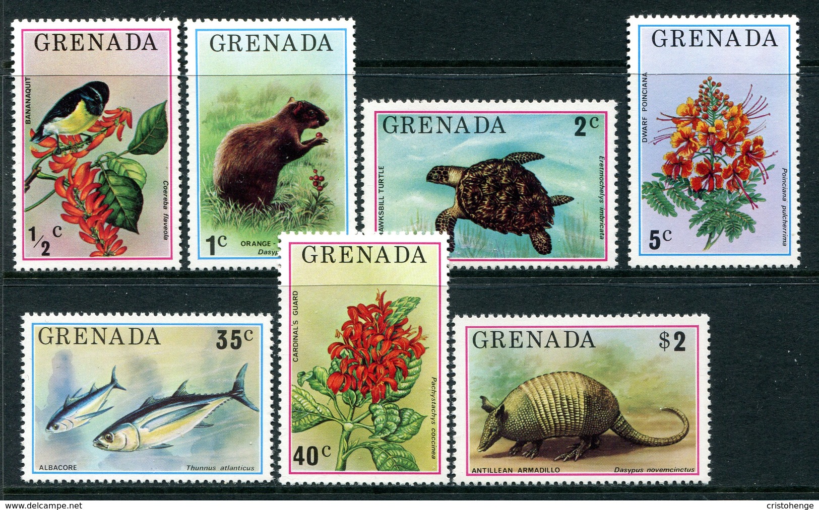 Grenada 1976 Flora And Fauna Set MNH (SG 761-767) - Grenada (1974-...)