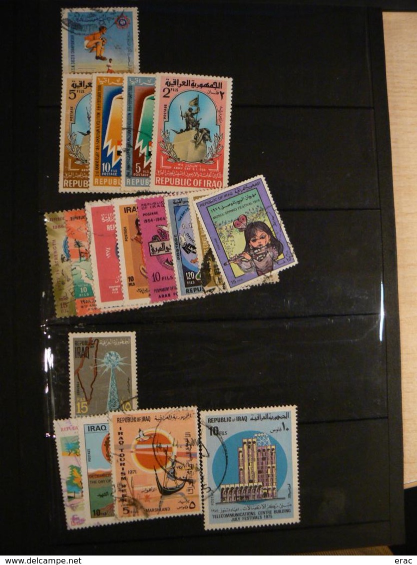 IRAK - Collection de timbres oblitérés toutes périodes dans un petit album