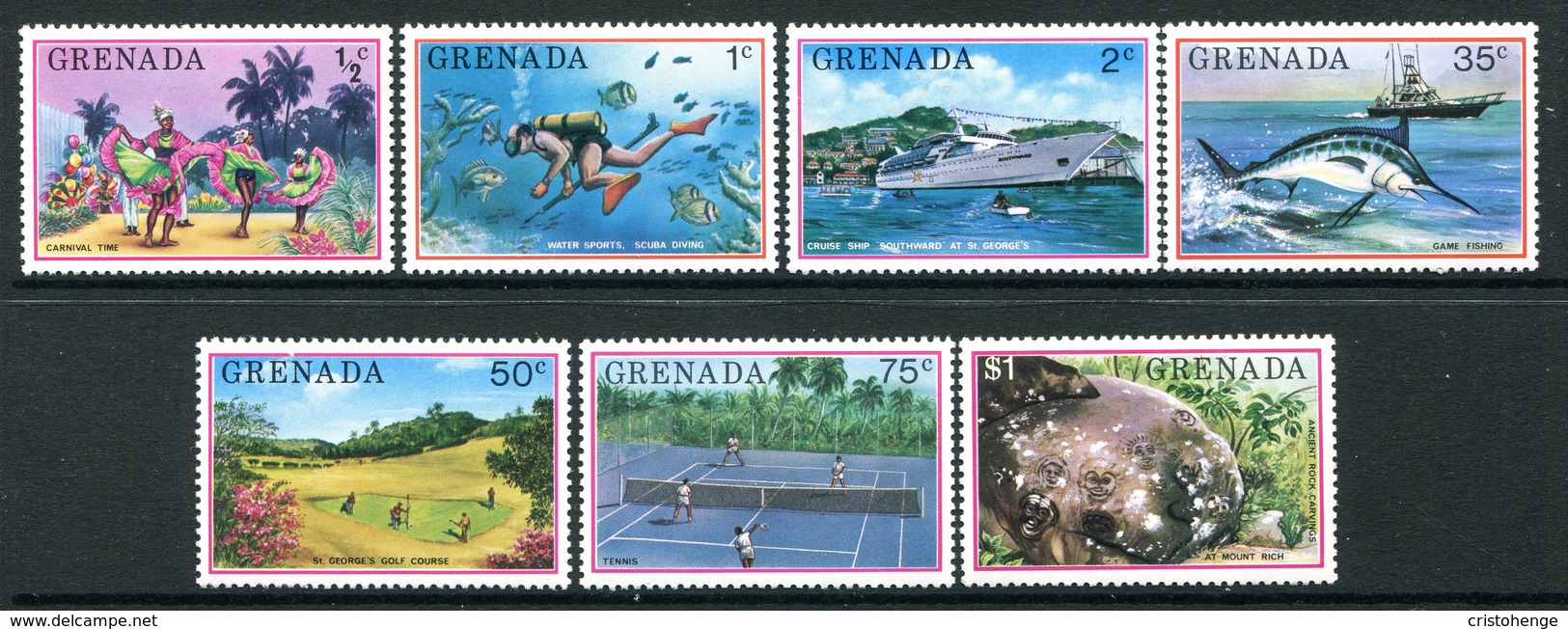 Grenada 1976 Tourism Set MNH (SG 769-775) - Grenada (1974-...)