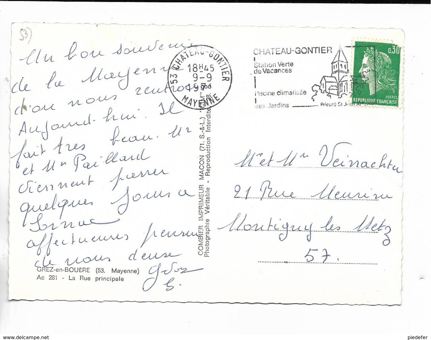 53 - GREZ-en-BOUERE ( Mayenne ) - La Rue Principale - Other & Unclassified