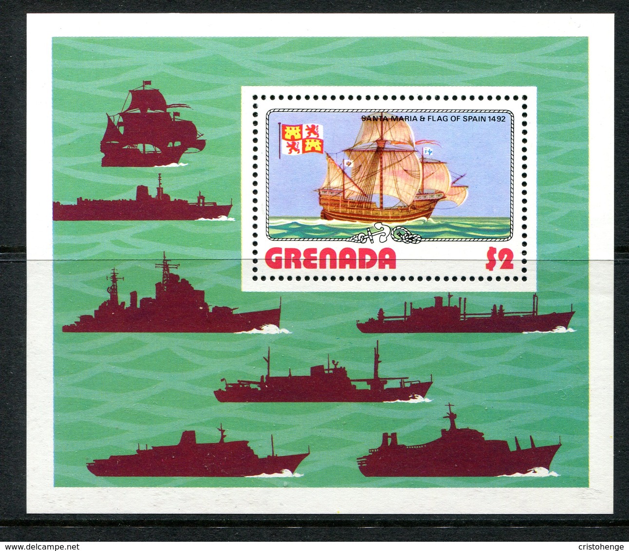 Grenada 1976 Ships MS MNH (SG MS840) - Grenada (1974-...)