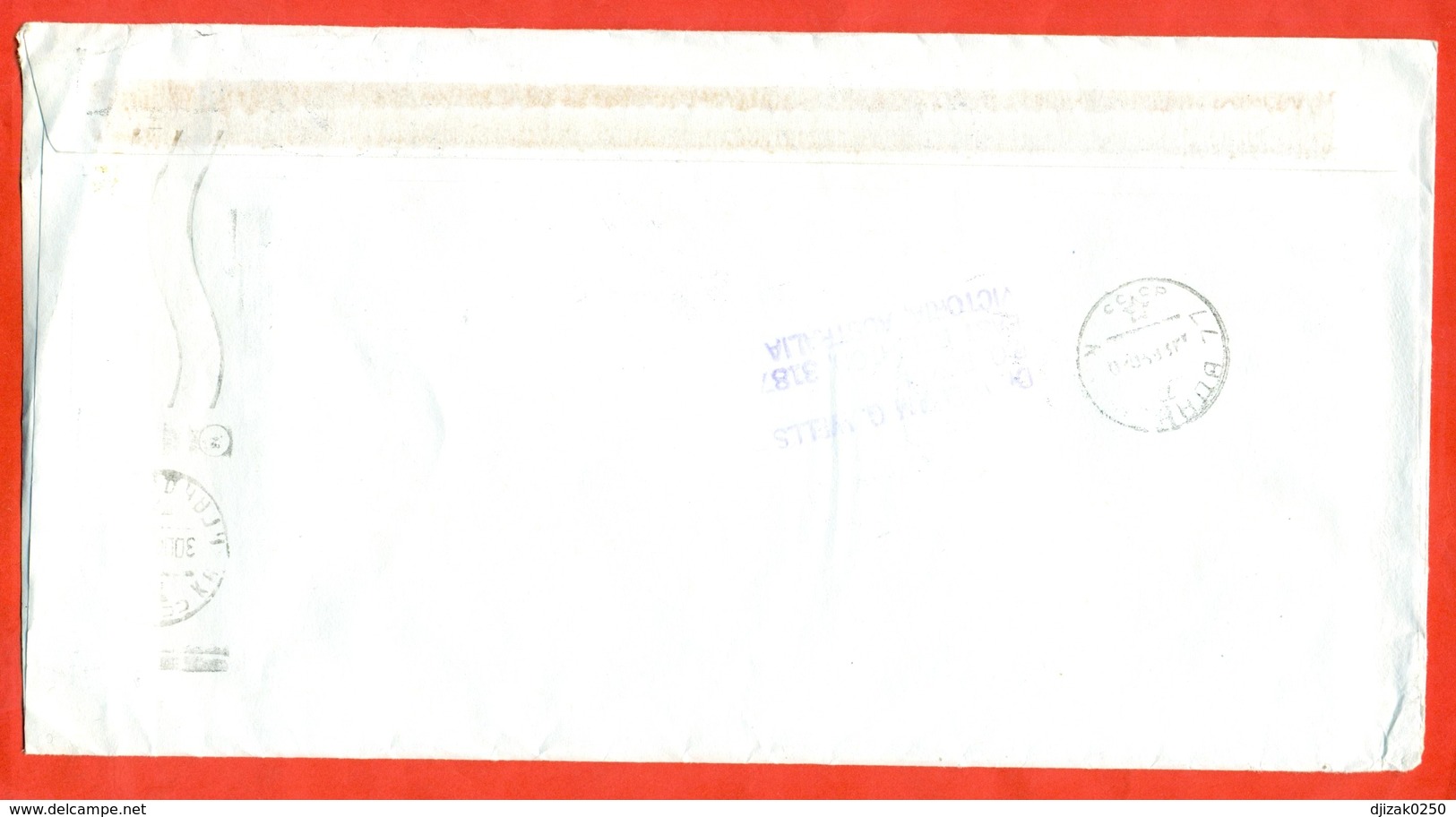 Christmas Island 1998.The Envelope Is Really Past Mail.Airmail. Block. - Big Cats (cats Of Prey)